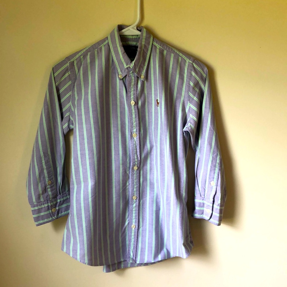 Purple striped Oxford - size 4